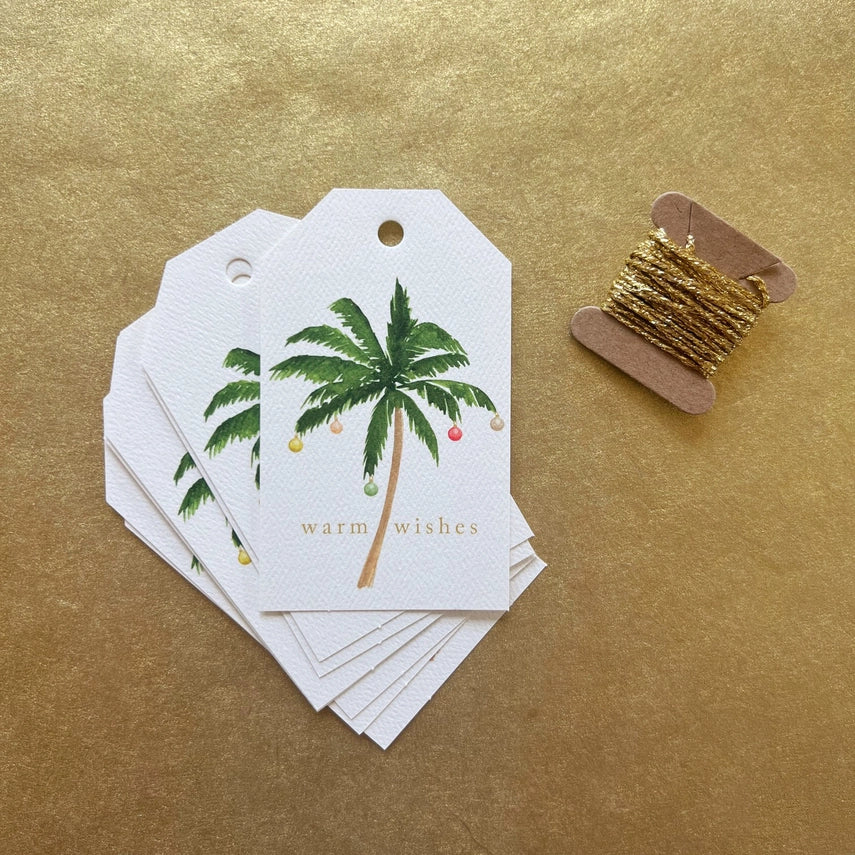 Warm Wishes Palm Tree Gift Tags