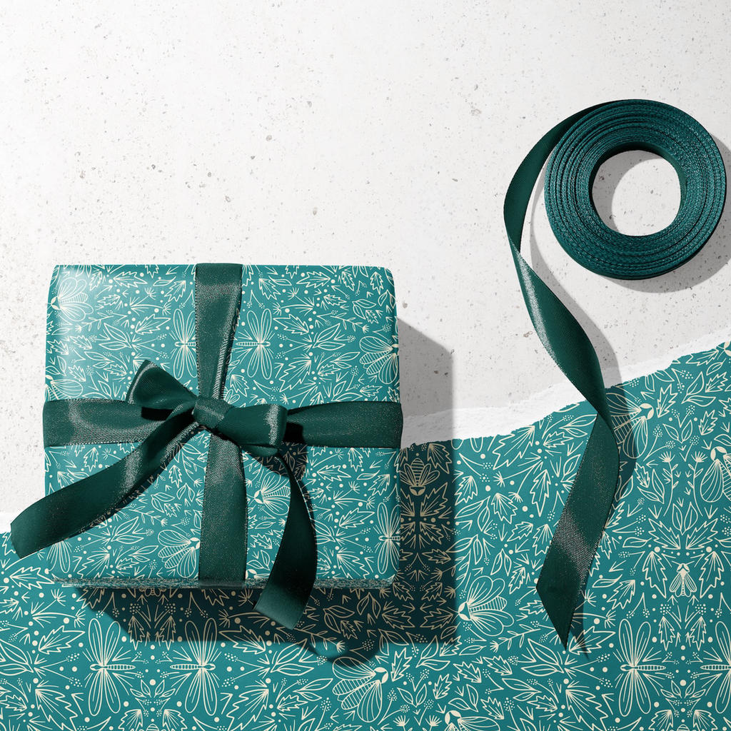 Rosita's Turquoise Treasures Gift Wrap | Roll of 3 Pre-cut Sheets