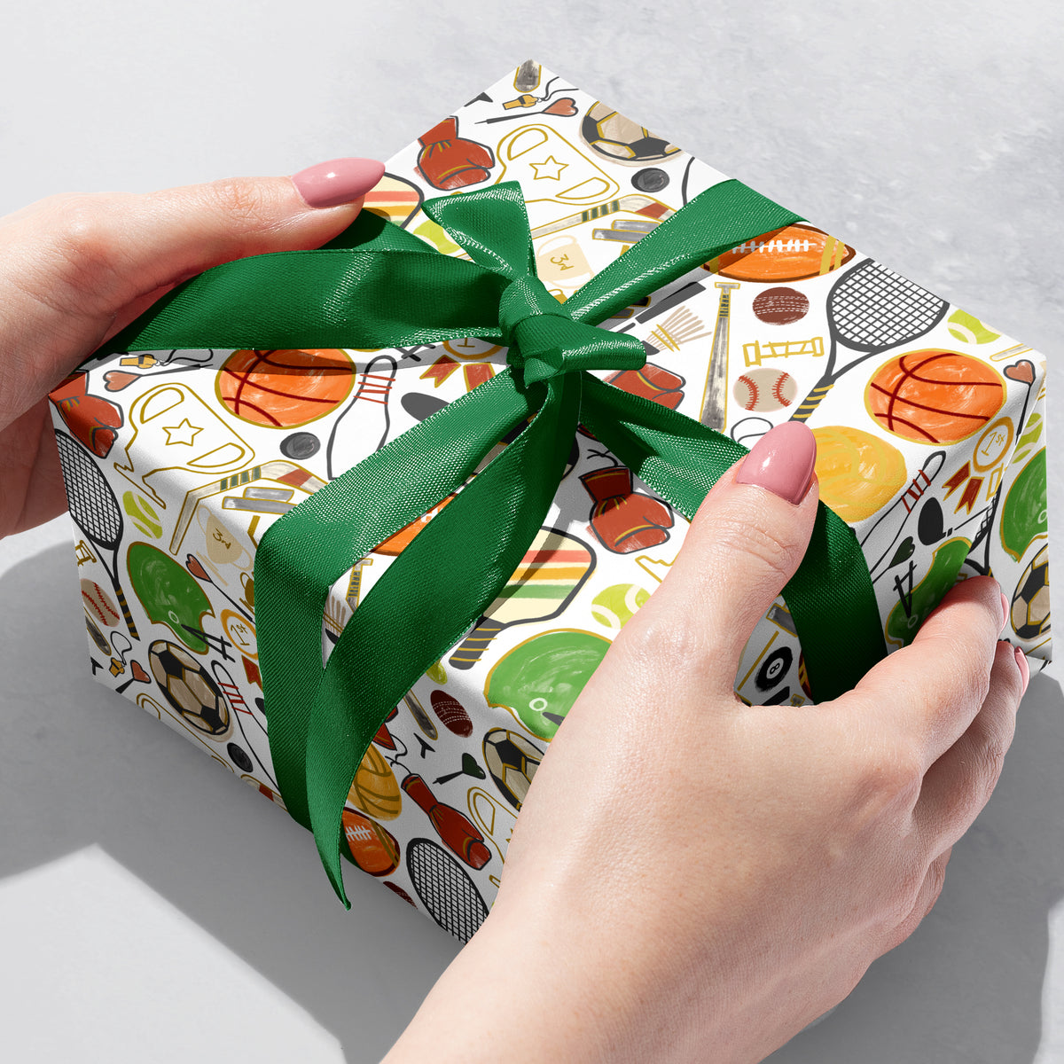 Tristan's Sport Society Gift Wrap | Continuous 5-ft Roll