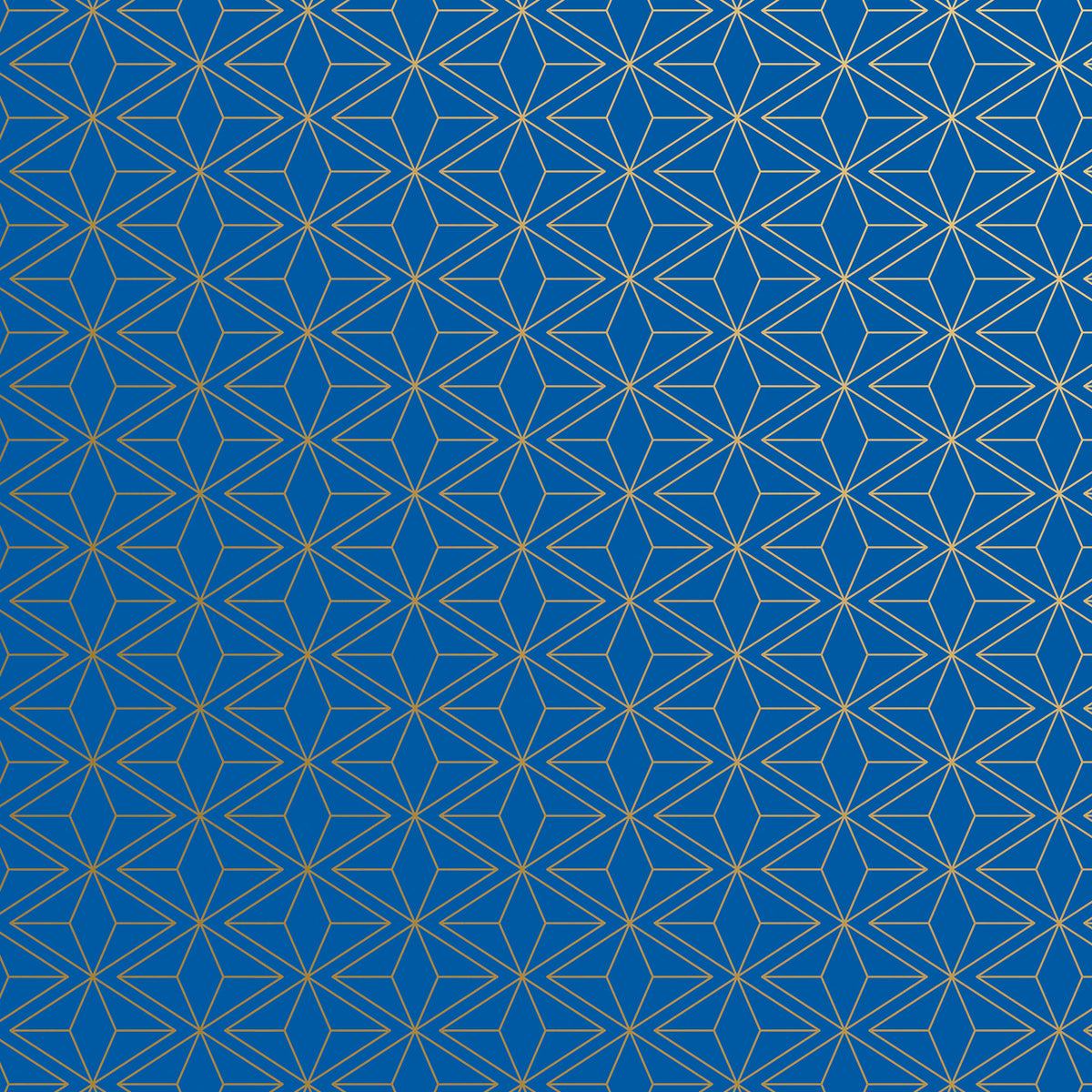 Return of the Max Majestic Blue & Gold Gift Wrap | Continuous 5-ft Roll