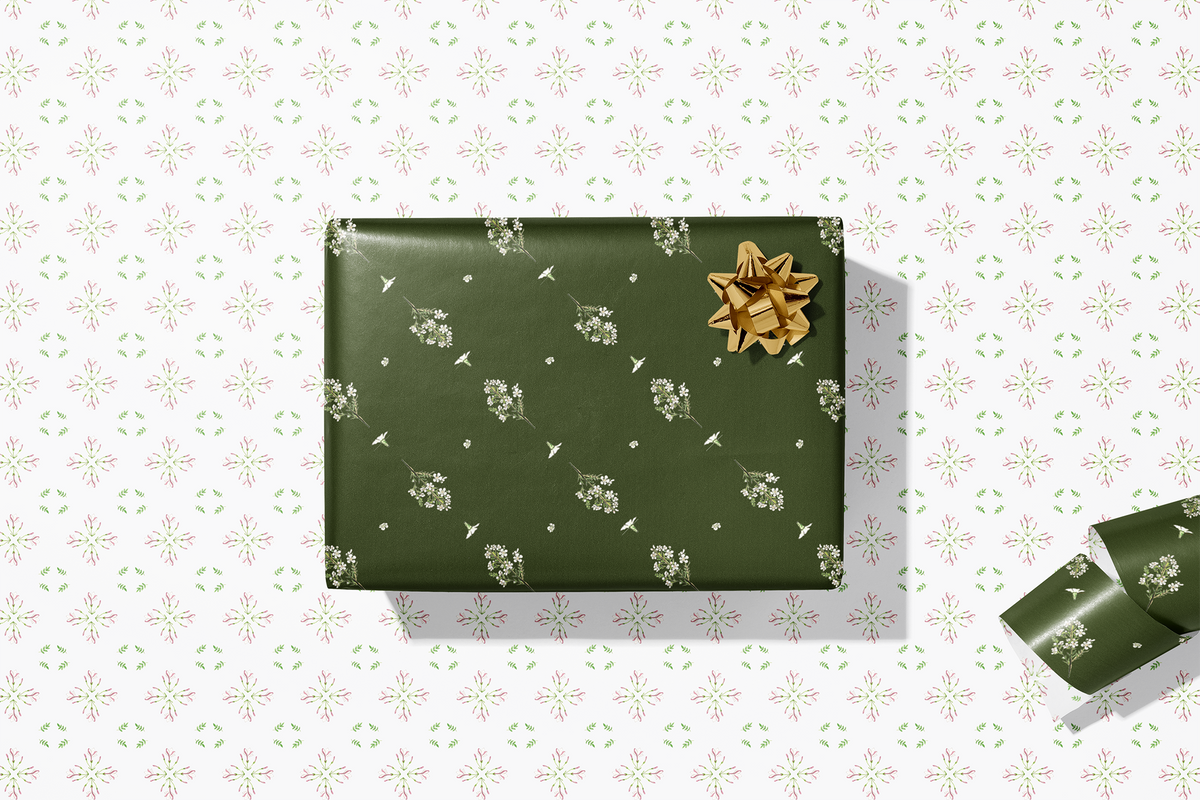 Evergreen & Gold | Curated 4-Roll Set
