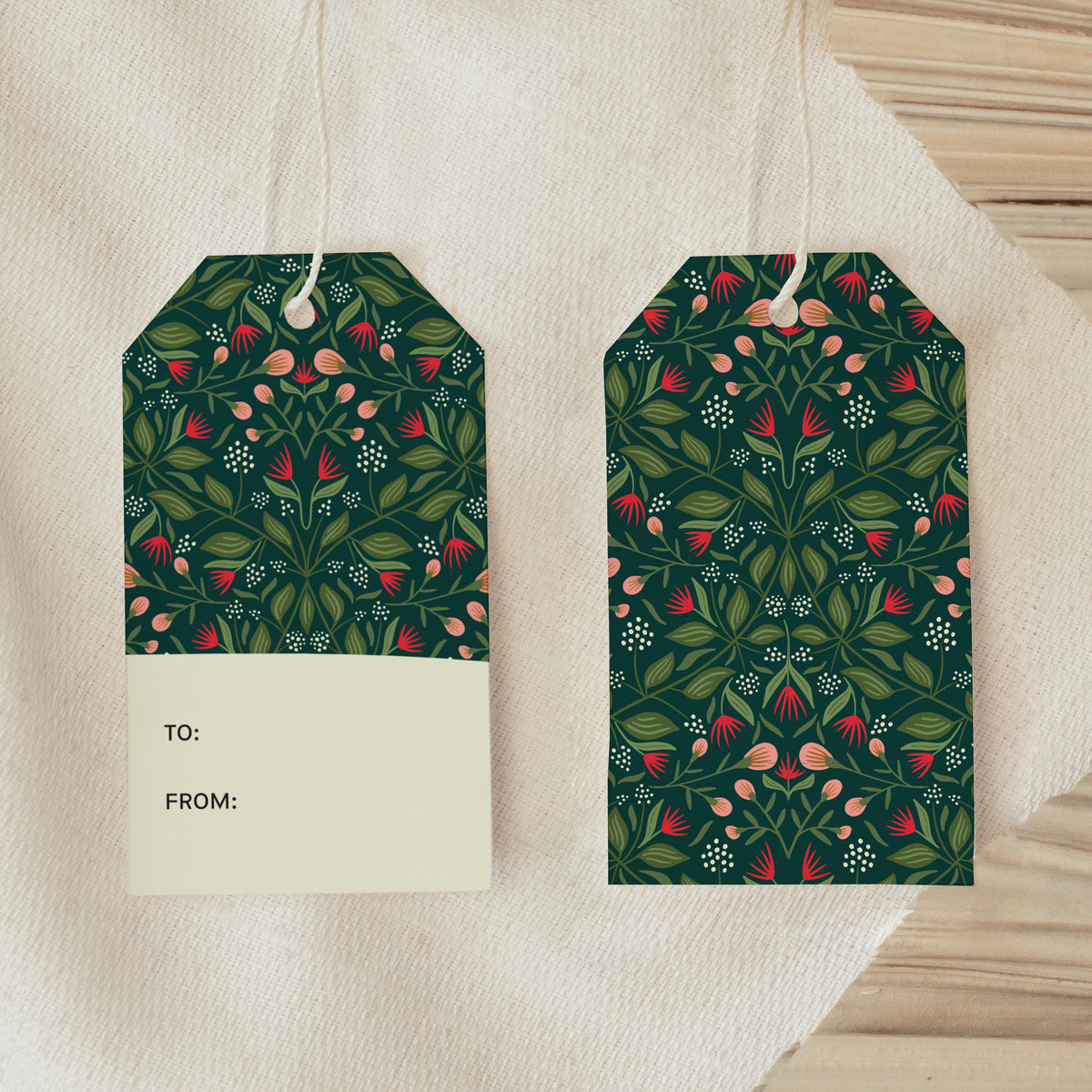 Sara's Emerald Enchantment Gift Tag Set