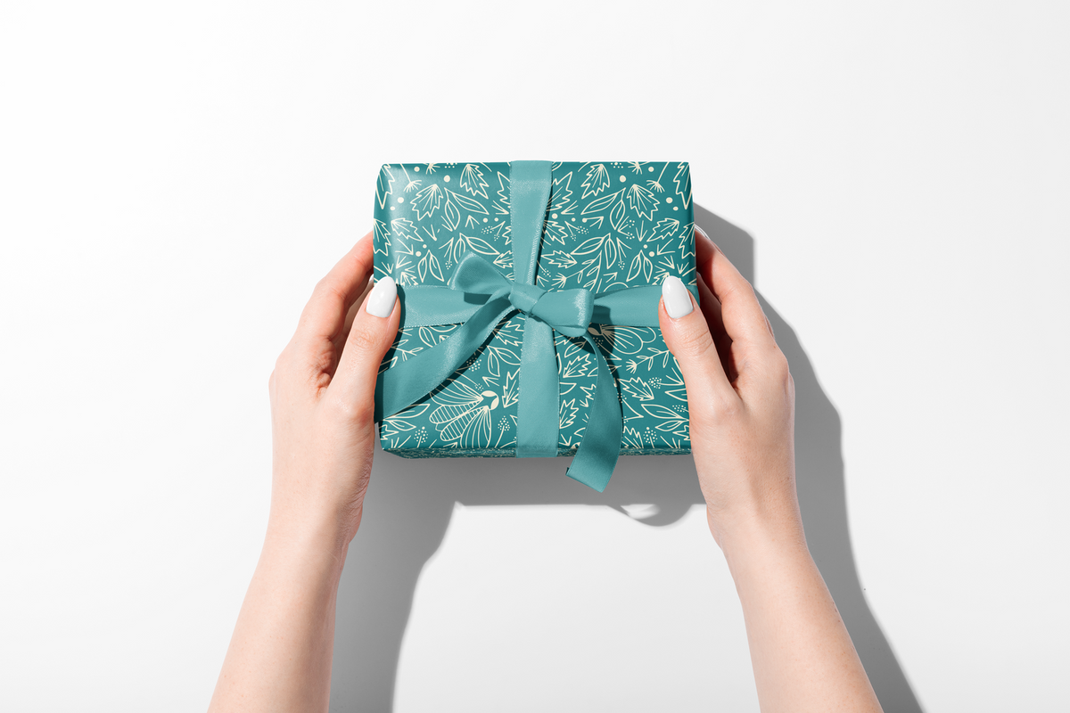 Rosita's Turquoise Treasures Gift Wrap | Roll of 3 Pre-cut Sheets
