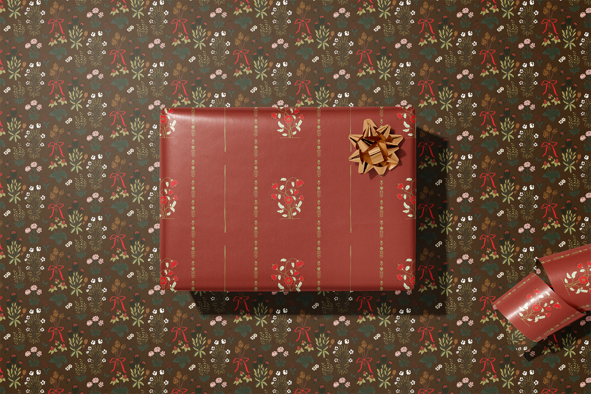 Blooms, Bows & Bubbly | Curated 3-Roll & Gift Tag Set