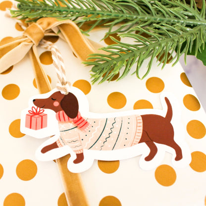 Diana’s Dashing Dachshund Gift Tag Set