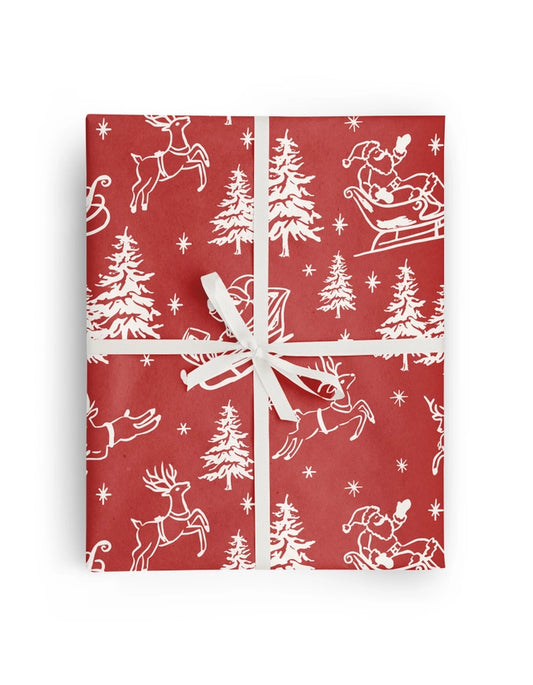 Jared’s Jingle Bells Gift Wrap | Continuous 7-ft Roll