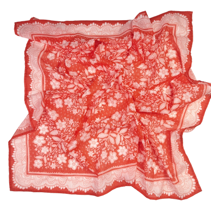 Azima's Red Royale Reusable Gift Wrap & Scarf