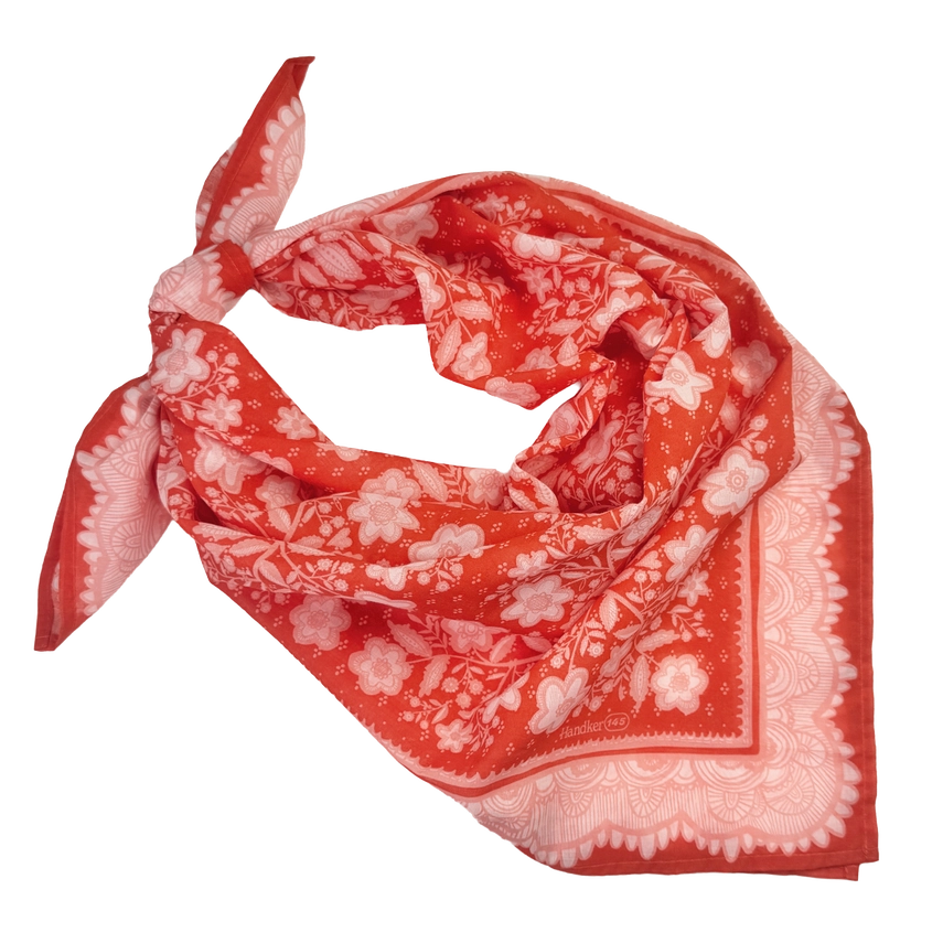 Azima's Red Royale Reusable Gift Wrap & Scarf