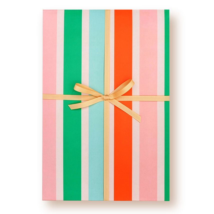 Penelope's Playful Stripes Gift Wrap | Single Sheet
