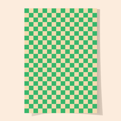 Devin's Dapper Green Checks Gift Wrap | Single Sheet