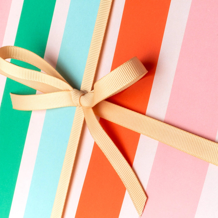 Penelope's Playful Stripes Gift Wrap | Single Sheet
