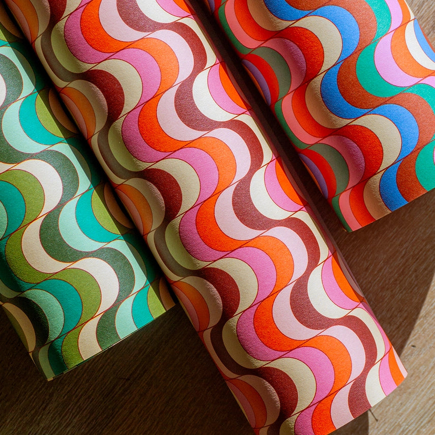 Susan's Sugar & Swirls Gift Wrap | Single Sheet