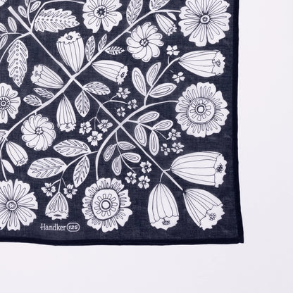 Omira's Midnight Bloom Reusable Gift Wrap & Scarf