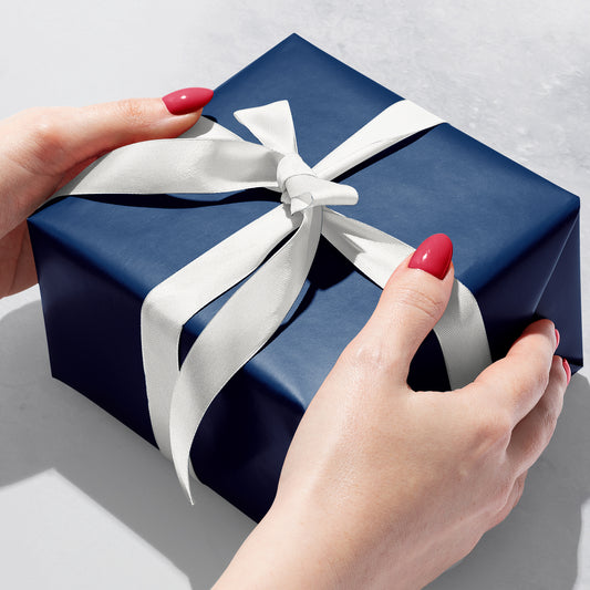 Omar's Navy Noir Gift Wrap | Continuous 5-ft Roll