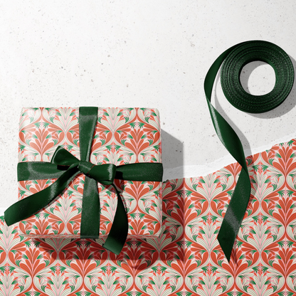 Merry Menchu Gift Wrap | Roll of 3 Pre-cut Sheets
