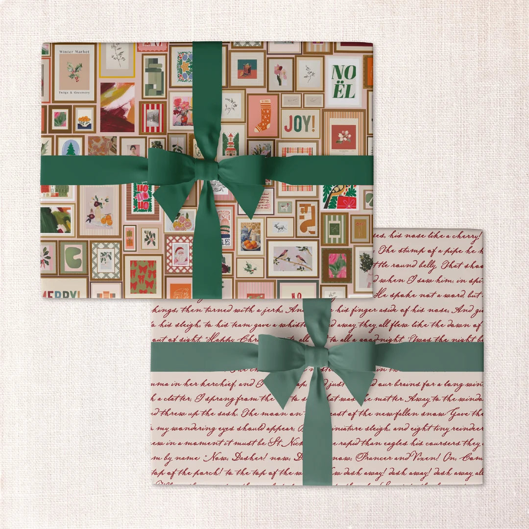 Maggie's Moments & Memories Double-Sided Gift Wrapping Paper | Roll of 3 Pre-cut Sheets