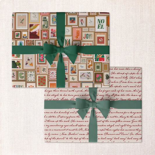 Maggie's Moments & Memories Double-Sided Gift Wrapping Paper | Roll of 3 Pre-cut Sheets