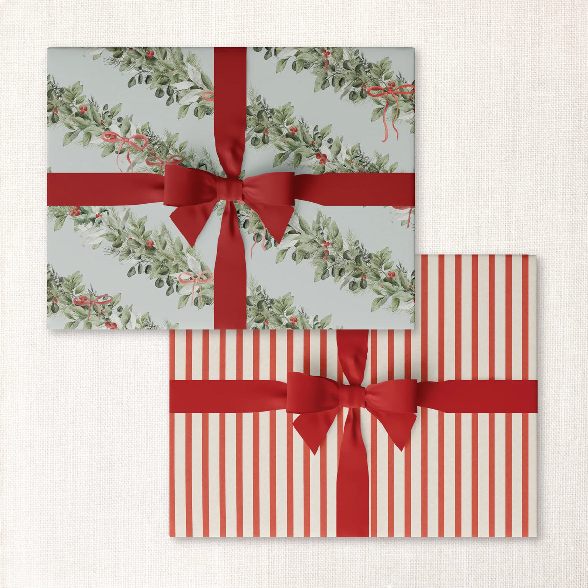 Lynn's Garland & Grace Double-Sided Gift Wrap | Roll of 3 Pre-cut Sheets