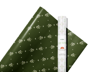 Evergreen Esther Double-Sided Gift Wrap | Roll of 3 Pre-cut Sheets