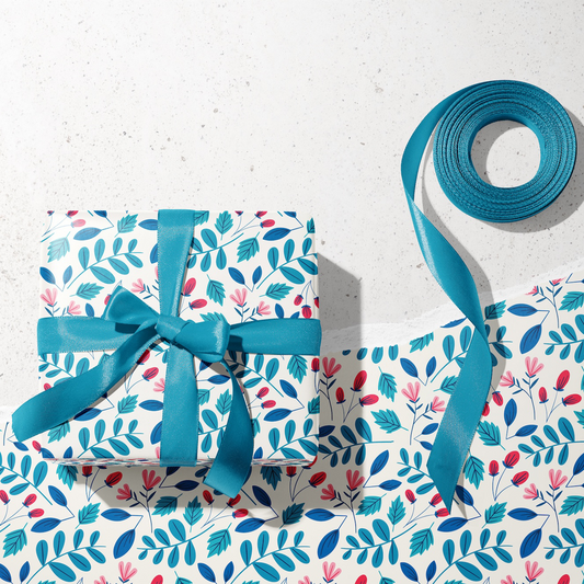 Jamie's Winterberry Wonderland Gift Wrap | Roll of 3 Pre-cut Sheets