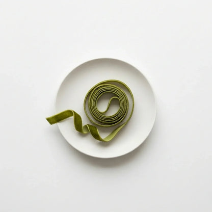 Dania’s Velvet Moss Green Ribbon