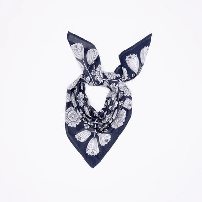 Omira's Midnight Bloom Reusable Gift Wrap & Scarf