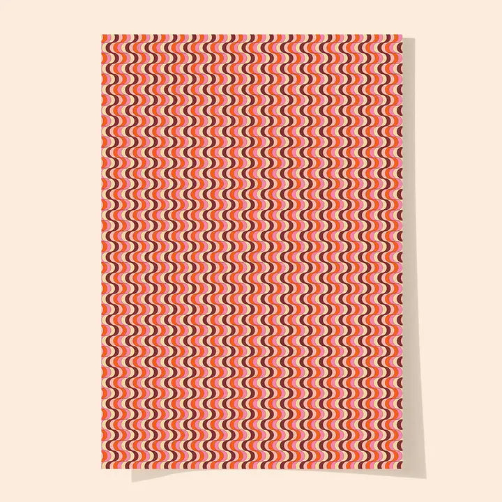 Susan's Sugar & Swirls Gift Wrap | Single Sheet