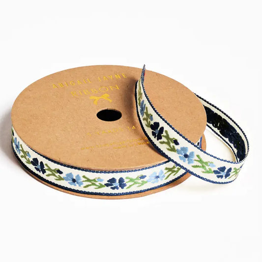 Vanessa's Vintage Vines Blue Floral Ribbon