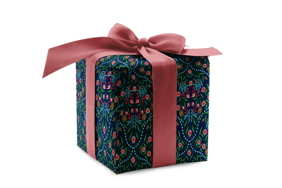 Theresa's Midnight Merriment Gift Wrap | Roll of 3 Pre-cut Sheets